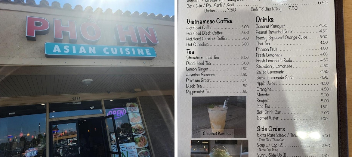 Pho HN Menu